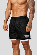 1092 - DOUBLE MESH SHORTS BLACK