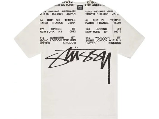 Stussy Locations Tee Pigment Dyed 'Natural'