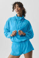 1/4 Zip Go Time Pullover Azure Blue - Unmatched Kicks-ALO