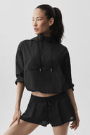 1/4 Zip Go Time Pullover Black - Unmatched Kicks-ALO