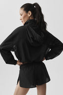 1/4 Zip Go Time Pullover Black - Unmatched Kicks-ALO