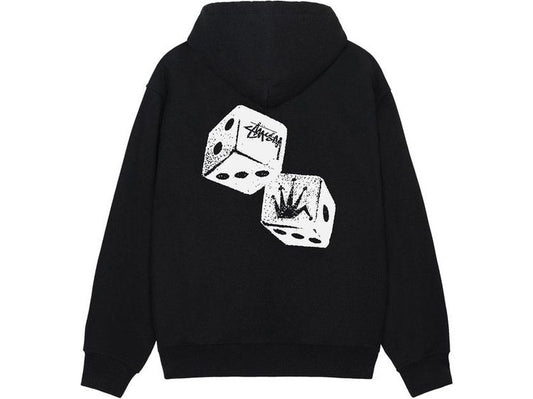 Stussy diced hoodie black