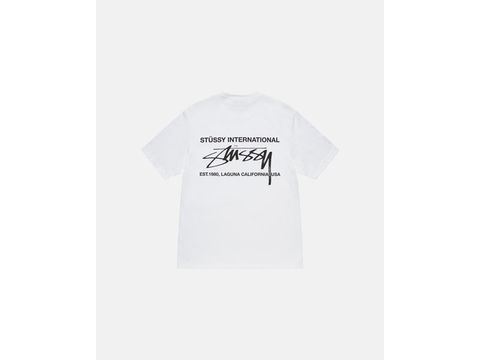 STUSSY SMOOTH INTERNATIONAL TEE WHITE