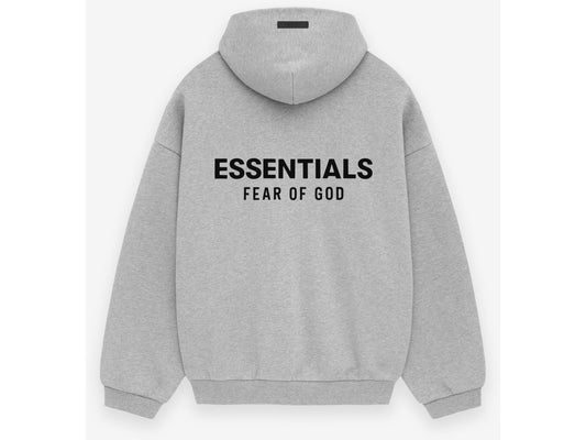 Fear of God Essentials Fleece Hoodie Light Heather Gray FW24