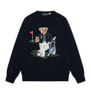 Polo Bear Cotton-Blend Jumper RLX Refined Black