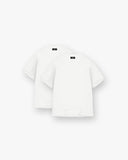 2 x Initial Oversized T-Shirt - Flat White - Unmatched Kicks - REPRESENT