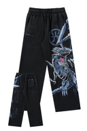 2004 - Yu - Gi - Oh!® Sweats Winged Blue Eyes - Unmatched Kicks - YOUNG LA
