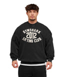 2012 Lifting Club Crew extreme oversized fit Black - Unmatched Kicks - GYMSHARK