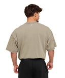 2012 Lifting Club T-Shirt extreme oversized fit Linen Brown - Unmatched Kicks - GYMSHARK