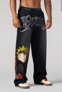 2012 - NARUTO ARTWORK SWEATS NARUTO BLACK/YELLOW - Unmatched Kicks-YOUNG LA