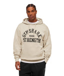2012 Strength Hoodie oversized fit Pebble Grey - Unmatched Kicks - GYMSHARK