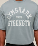 2012 Strength T-Shirt Pebble Denim Grey - Unmatched Kicks - GYMSHARK