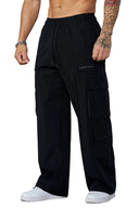 2023 - Baggy Gym Cargos Black - Unmatched Kicks - YOUNG LA