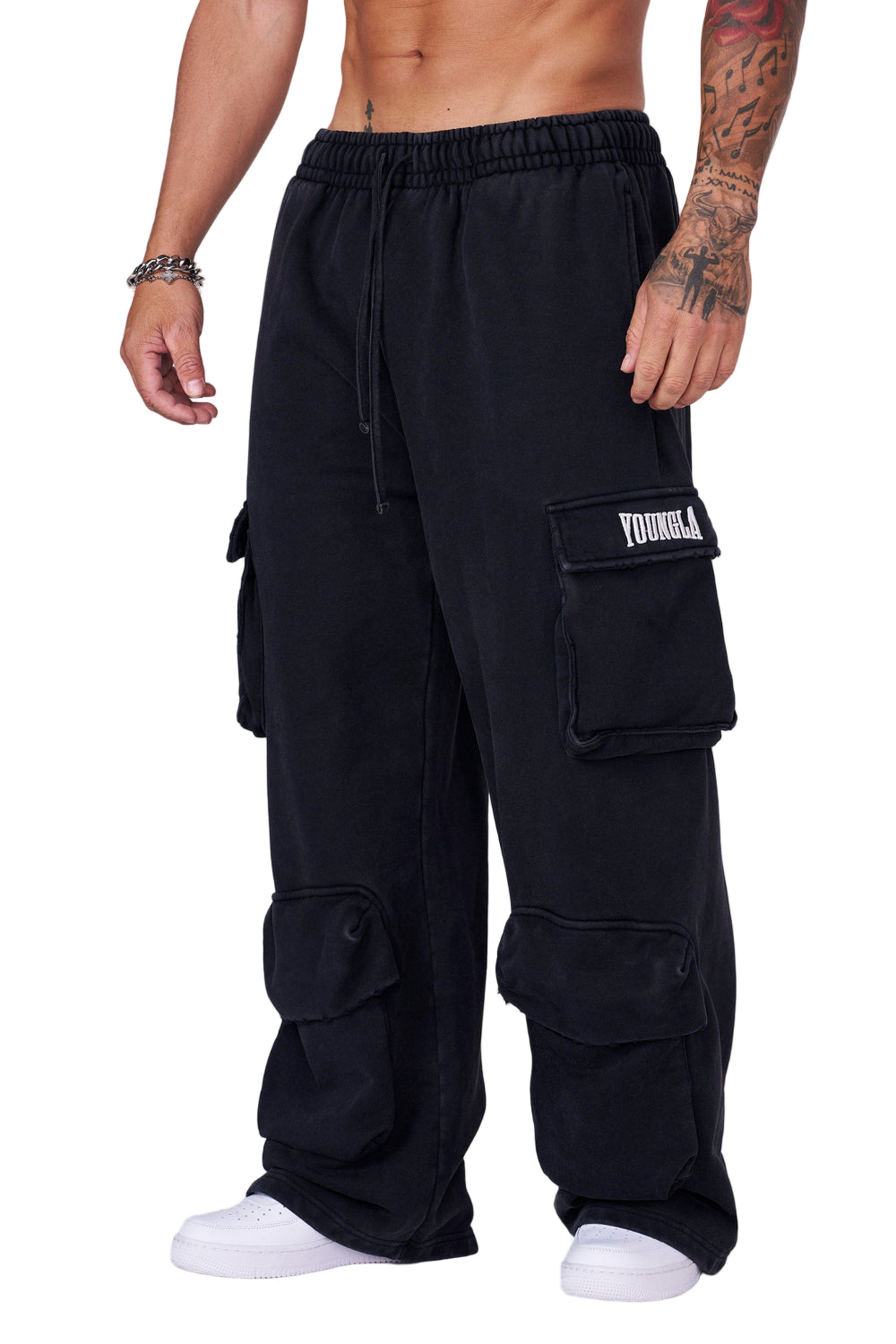 2033 - Heritage Cargo Sweats Black