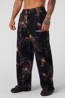 2094 - Tree Camo Collection - No Cuff Sweats Black Tree Camo