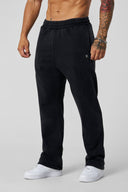 2068 - Elevated Essentials - Straight Sweats Black Wash - Unmatched Kicks-YOUNG LA