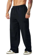 2093 - PATCHWORK SWEATS - BLACK - Unmatched Kicks - YOUNG LA