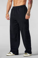 2093 - PATCHWORK SWEATS - Black Wash - Unmatched Kicks-YOUNG LA