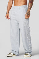 2093 - PATCHWORK SWEATS - Heather Grey