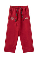 2095 - Tren Twins Hide Ur Legs Sweats Red - Unmatched Kicks - YOUNG LA