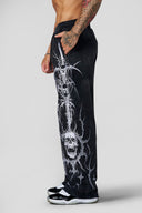 2122 - Eternal Embroidered Sweats Black Wash
