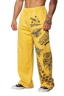 2142 - Golds Gym Evolution Sweats Yellow Wash - Unmatched Kicks - YOUNG LA