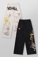 2183 - Looney Tunes Squad Sweats Allover Sketch