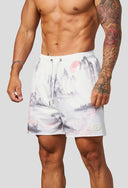1127 - DAYDREAM MESH SHORTS WHITE/BLACK