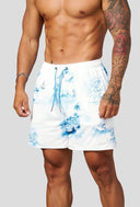 1127 - DAYDREAM MESH SHORTS WHITE/SKY BLUE