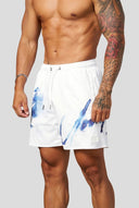 1127 - DAYDREAM MESH SHORTS WHITE/DARK BLUE