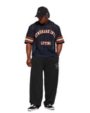 Collective Mesh Contrast Jersey oversized fit Heavy Blue