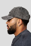 9066 - DISTRESSED DENIM HATS GREY