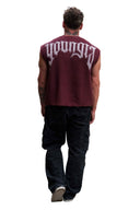 3012 - Drop Shoulder Knit Cut - Off Burgundy - Unmatched Kicks - YOUNG LA