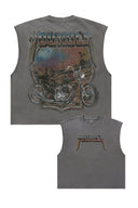 YOUNG LA 3015 - Vintage Biker Tanks Grey Wash