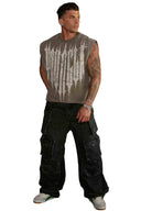 3021 - Revenge Crop Cut - Offs Olive Brown Wash - Unmatched Kicks - YOUNG LA