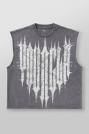 3021 - Revenge Crop Cut-Offs Grey Wash