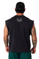 3044 - Tren Twins Badass Cut Offs Black Wash - Unmatched Kicks - YOUNG LA