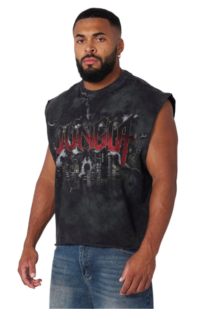YOUNG LA 3046 - Dark Night Tank Black Wash