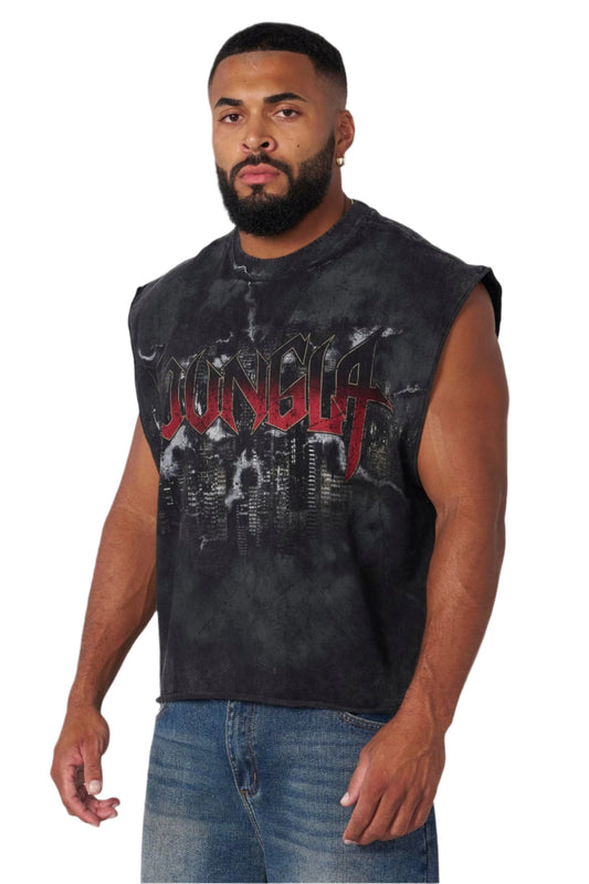 YOUNG LA 3046 - Dark Night Tank Black Wash