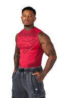 3047 - Superman Compression Tanks Red - Unmatched Kicks - YOUNG LA