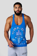3062 - Gold's Glitch Stringers Blue - Unmatched Kicks - YOUNG LA