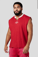 3087 - GOLDEN ERA CUT-OFFS RED WASH - Unmatched Kicks-YOUNG LA