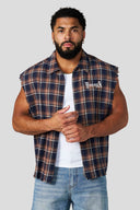 3091 - Cut-Offs Flannels Navy/Brown
