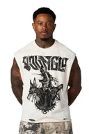 3093 - Unleashed Cut-Offs Off-White