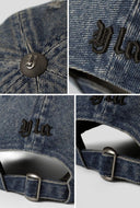 9066 - DISTRESSED DENIM HATS BLUE