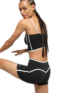 4" Airbrush High - Waist Race Pace Short Pink Wild Black/White - Unmatched Kicks - ALO