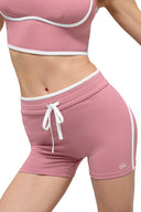 4" Airbrush High - Waist Race Pace Short Pink Wild Rose/White - Unmatched Kicks - ALO