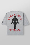 4002 - Golds Gym New Age Tees Heather Grey