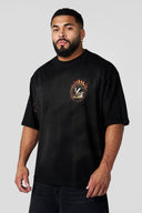 4008 - Ring of Fire Tees Black Wash - Unmatched Kicks - YOUNG LA