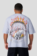 4008 - Ring of Fire Tees Heather Grey - Unmatched Kicks - YOUNG LA